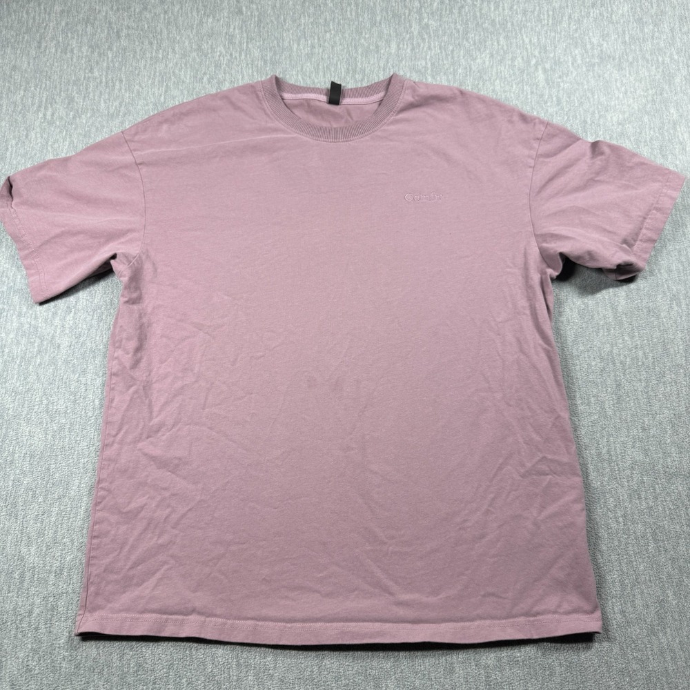 COMFRT Shirt Womens XS Purple Short Sleeve Oversized Crewneck Cotton Streetwear